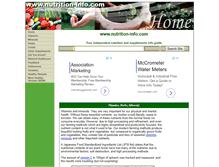 Tablet Screenshot of nutrition-info.com